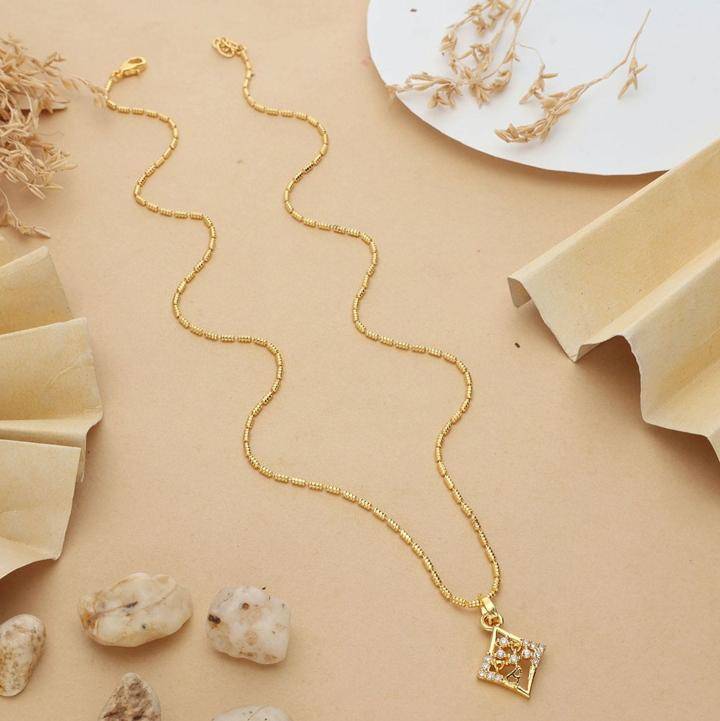 Micro gold polish chain pendant 660 Bengal fashion jewellery market